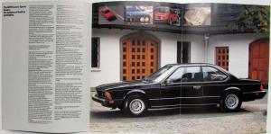 1983 BMW 633 CSi Sales Folder
