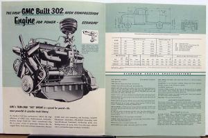 1954 GMC 470 30 & F470 30 Gas Truck 302 Engine Sales Brochure Folder Original