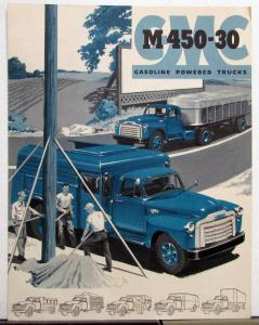 1954 GMC M 350 30 Gas Truck 302 Engine Sales Brochure Folder Original