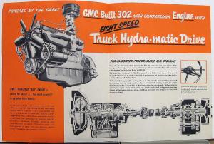 1954 GMC M 350 30 Gas Truck 302 Engine Sales Brochure Folder Original