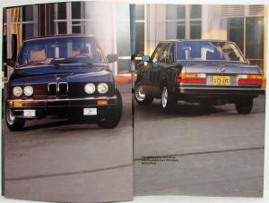 1983 BMW 528e 533i Sales Prestige Brochure