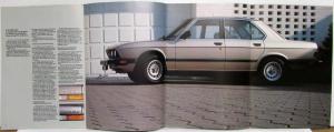 1983 BMW 528e 533i Sales Prestige Brochure