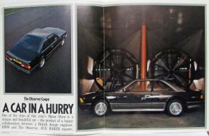 1982 BMW 635 CSi Project M Observer Coupe Magazine Article Reprint