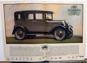 1927 Chevrolet Closed Cars Sales Brochure Landau Sedan Coach Coupe Cabriolet
