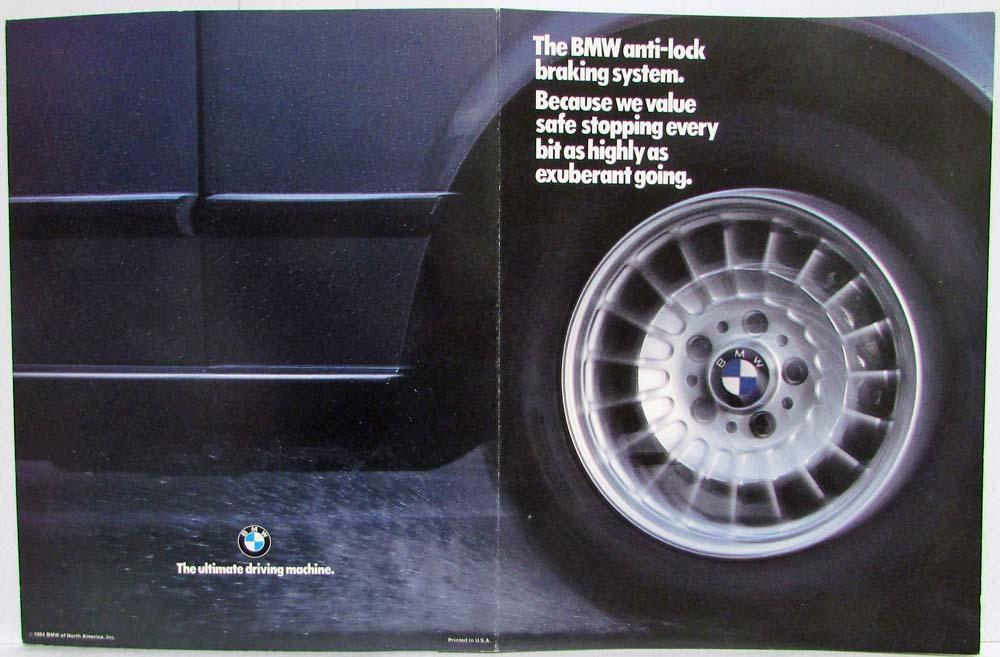 1984 BMW AntiLock Braking System Promotional Brochure