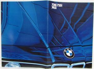 1984 BMW 728i 735i 745i Prestige Sales Brochure