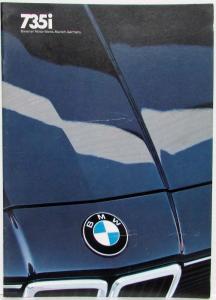 1985 BMW 735i Prestige Sales Brochure