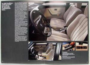 1986 BMW 518 520 525 528 535 Prestige Sales Brochure - German Text