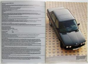 1986 BMW 518 520 525 528 535 Prestige Sales Brochure - German Text