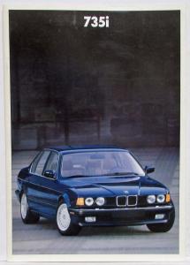 1987 BMW 735i  Sales Brochure