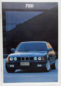 1987 BMW 735i  Prestige Sales Brochure