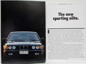 1987 BMW 735i  Prestige Sales Brochure