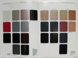 1987 BMW 528e 535i 535is M5 Color and Upholstery Selections Folder