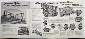 1955 GMC D & DM 660 47 Diesel Trucks Sales Brochure Folder Original