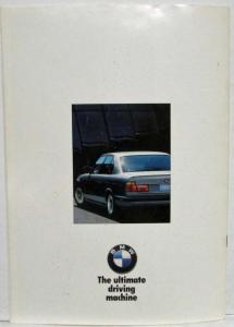 1988 BMW 525i 535i Prestige Sales Brochure