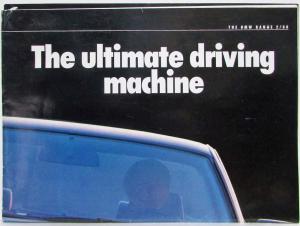 1988 BMW The Ultimate Driving Machine Oversized Sales Brochure