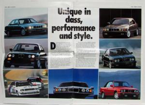 1988 BMW The Ultimate Driving Machine Oversized Sales Brochure