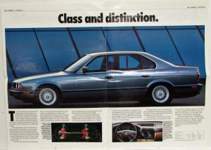 1988 BMW The Ultimate Driving Machine Oversized Sales Brochure