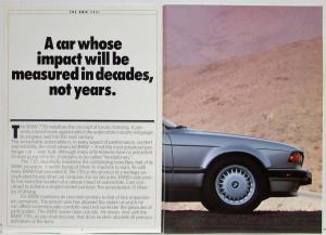 1988 BMW 735i 735iL Sales Brochure