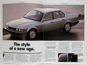 1988 BMW 735i 735iL Sales Brochure