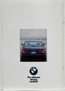 1988 BMW 735i 735iL Sales Brochure