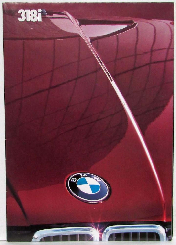 1982-1989 BMW 318i Sales Folder Poster - Japanese Text