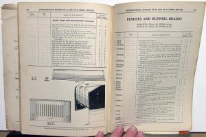 1928 1929 International Speed Truck Model SF 44 46 Dealer Parts Catalog IH MT 9A