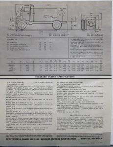 1955 GMC DF & DFM 660-47 Diesel Power COE 6 Wheeler Truck Sales Data Sheet Orig