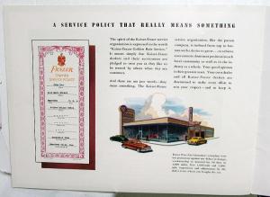 1949 Kaiser Frazer Dealer Prestige Sales Brochure Manhattan Features Specs Orig