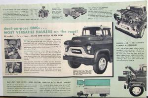 1955 GMC COE & Conv Truck  F & FM Models Big Payloads Profits Sales Folder