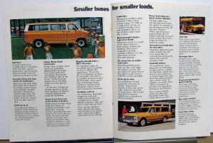 1972 Chevrolet Trucks Dealer Sales Brochure School Bus Chassis Features Specs