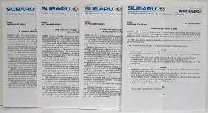 1996 Subaru Product Information Press Kit - SVX Impreza Legacy 2.5GT Outback