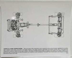 1996 Subaru Product Information Press Kit - SVX Impreza Legacy 2.5GT Outback