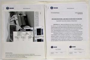 1996 Saab News Information Press Kit - 900 9000