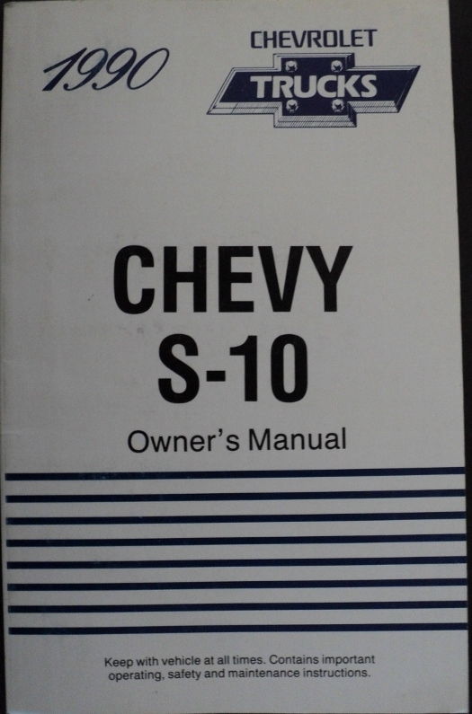 1990 Chevrolet Truck S10 Pickup Owners Manual