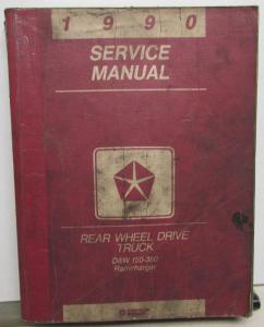 1990 Dodge Ram Truck Service Shop Repair Manual D & W 150-350 & Ramcharger