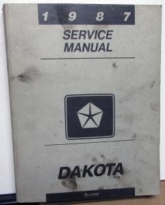 1987 Dodge Dakota Truck Dealer Service Shop Repair Manual 2 WD & 4 WD Pickup