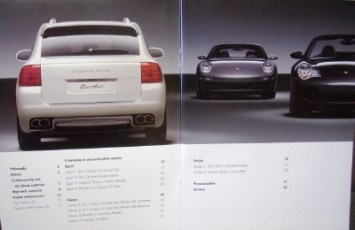 2005 Porsche Dealer Sales Brochure Exclusive Personalize your Porsche