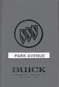 1992 Buick Park Avenue Owners Operators Manual Original