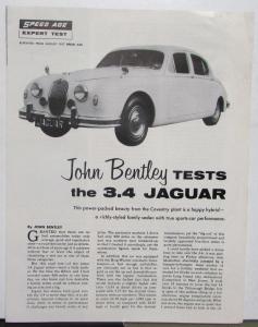 1958 Jaguar 3.4 XK 150 Hardtop Coupe Speed Age Reprint Sales Brochure Original