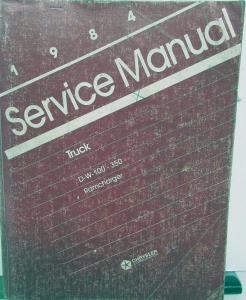 1984 Dodge Truck Dealer Service Shop Manual D & W 150 250 350 Ramcharger Pickup