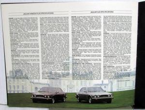 1983 Jaguar Series III Line Vanden Plas XJ6 Sales Brochure Original