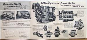 1956 GMC D 660 Truck 4-71 Diesel Engine Sales Brochure Folder Original