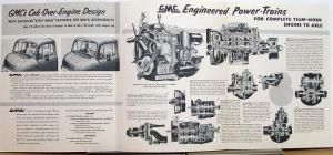 1956 GMC 660 DF & DFM Trucks 4-71 Diesel Engine Sales Brochure Folder Original