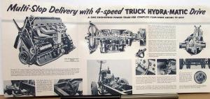 1956 GMC PM 150 & 250 Multi Stop Delivery Chassis Truck Sales Folder Original
