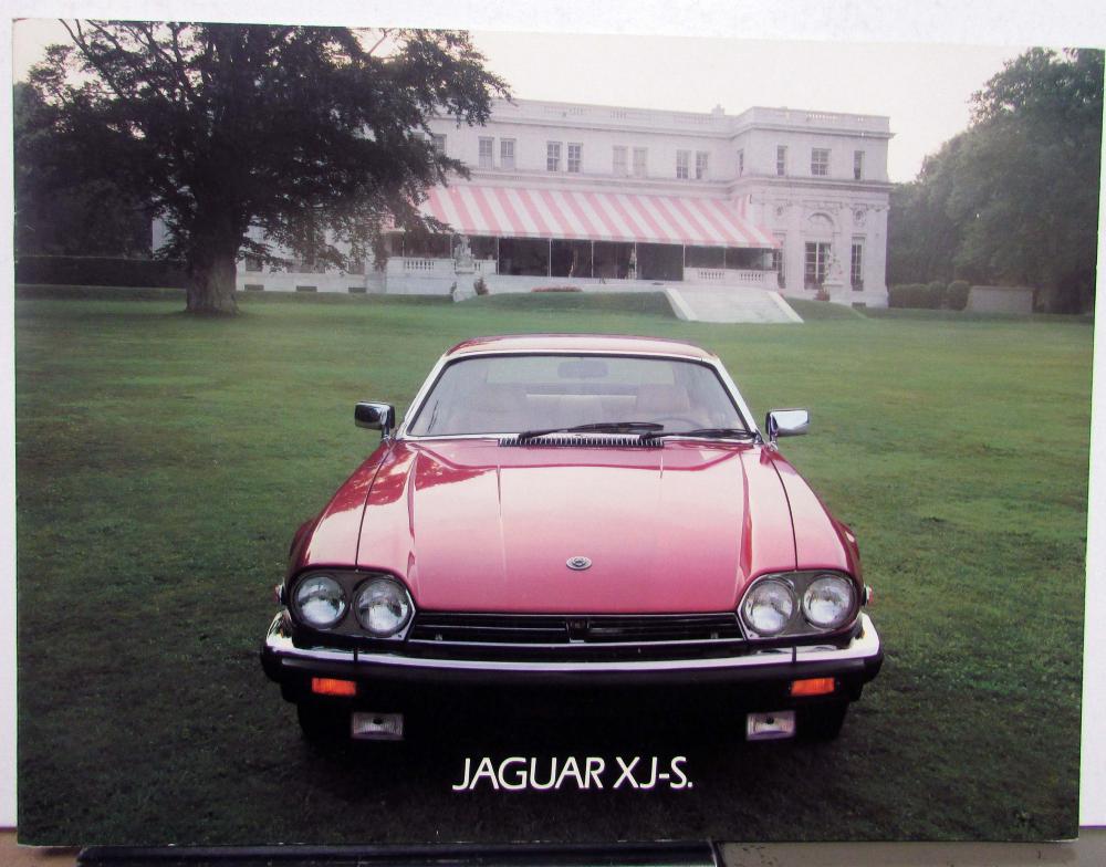 1984 Jaguar XJS Sales Brochure Specifications Original