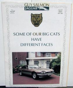 1988 Jaguar 50 Year Series Jubilee XJS Cabrolet Dealer Letter Sale Brochure Orig
