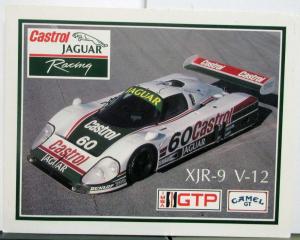 1989 Jaguar Castrol Racing  XJR9 V 12 Spec Sheet Original