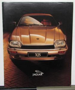 1993 Jaguar XJS Right Hand Drive UK Version Sales Brochure Original