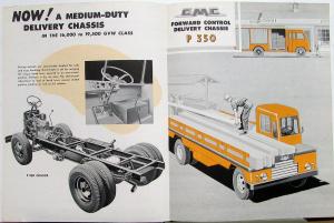 1959 GMC Truck Fwd Control Del PM 150 & 250 & P 350 Series Sales Brochure Folder